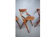 Vintage Mogens Kold dining chairs in teak model 71 designed by Arne Hovmand Olsen