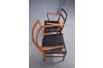 Stunning rosewood framed carver chairs designed 1965 by Johannes Andersen