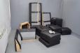 Large black leather 'Selection' corner sofa | Topline - view 10