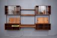 Vintage modular shelving system designed 1956 by Kai Kristiansen in rosewood | FM System