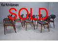 Kai Kristiansen rosewood chairs model 42 | Set of 8 
