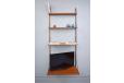 Midcentury Danish design teak shelving system with 4 shelves