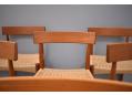 A stylish set of Danish teak chairs available is a set of 4 or set of 8.