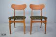 PAir of dining chairs in teak, oak and beech - 1960s Danish Design