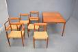 Vintage teak Henry W Klein dining table and chairs set | BRAMIN - view 5