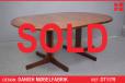 Vintage rosewood dining table with pedestal leg | Danish Mobelfabrik - view 1