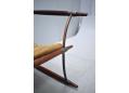 100% original stick chair with rich Rio-rosewood grain and patina.