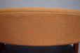 Vintage IKEA Rondo chair in teak with wool backrest and NEW leather seatpad