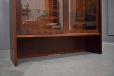 the cabinet stands firmly with an open space under giving room for additional storage