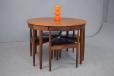 Vintage teak circular 'Dinette' dining table | HANS OLSEN - view 2