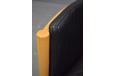 2 Seater black leather sofa with beech frame | Stouby - view 9