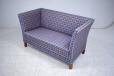Vintage classic 2 seater box sprung sofa made by Danish Cabinetmaker