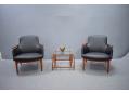 Finn Juhl armchairs model NV53 | Black leather - view 11