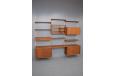 Vintage teak modular storage system designed in 1953 by Prebend Sorensen