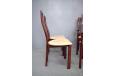 Set of 6 high back rosewood finish dining chairs | Skovby - view 9