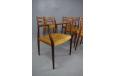 RARE set of 6 dining chairs designed by Niels O Moller 