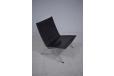Poul Kjaerholm design black leather PK22 chair made by E kold Christensen - view 2