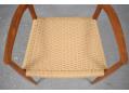 Woven seat using new Danish papercord, good for 40+ years of daily use.