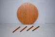 Round teak dining table by Randers Mobelfabrik - view 5