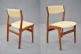 retro set of teak dining chairs made by NOVA mobelfabrik 