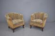 1940s Danish cabinetmaker tub chair with cabriole style legs
