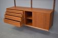 1960s Teak 2 bay modular shelving system by Poul Cadovius
