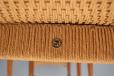 Set of 6 vintage teak frame dining chairs designed by Arne Hovmand Olsen - view 10