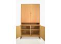 vintage oak wall unit model RY14 & RY15 designed by hans Wegner 