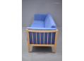 Beech ends contrast the blue fabric and gives the typical scandinavian feel.