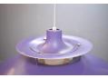 Poul henningsen design 1958 vintage pendant lamp in purple colour