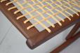 Danish made vintage rocking chair in teak and strung cord 