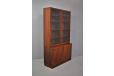 Kai Winding design 2 piece rosewood display cabinet with locking doors