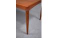 Vintage BRAMIN coffee table in teak with rosewood inset corners designed by Henry W Klein