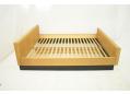 Classic Danish designed bedframe in light oak with beech mattress supports.