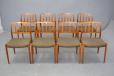 Niels Moller model 83 dining chairs in vintage teak | Set of 8 - view 3