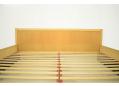 Under mattress storage is possible for bed linnen etc.