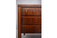 Vintage rosewood desk with locking top drawers and bar cabinet designed in 1968 by Gunni Omann
