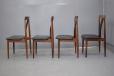 Set of 4 dining chairs designed by Hans Olsen for Frem Rojle