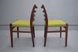 vintage ladder back dining chair in teak