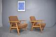 Hans Wegner Cigar chair with foot stool | Oak - view 3