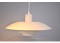 Model PH4 pendant light in white.