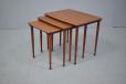 Vintage teak nest of 3 side tables | Mobelintarsia - view 2