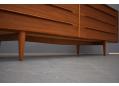 Fredericia furniture vintage teak long 8 drawer dresser by Ib Kofod Larsen