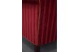 Mid 1940s Danish design armchair in red velour upholstery and dark wood carved details