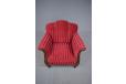 1940s Danish armchair in original velour upholstery
