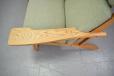 Vintage 3 seater sofa oak frame sofa bt Getama, Denmark