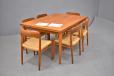 Vintage Danish model 75 dining chairs and matching model 56 armchairs available in teak 