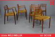 Set of 6 Niels Moller vintage rosewood dining chairs | Model 62 & 78 - view 1