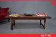 Large vintage rosewood coffee table - view 1