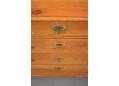 1890s-1900s Danish made solid pine chest with locking drawers.